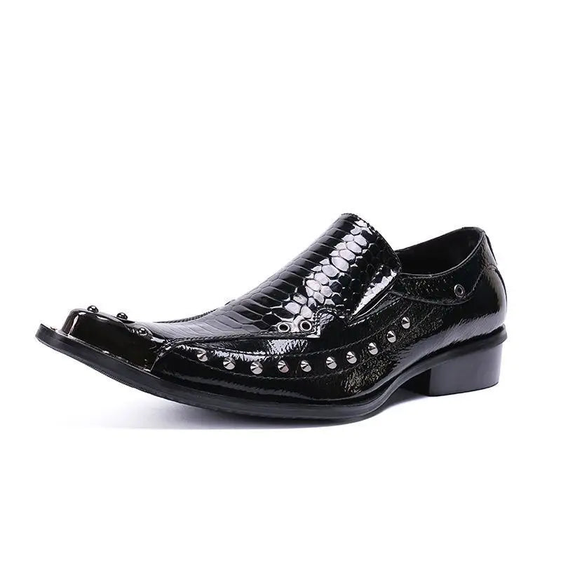 2024 italian Men's Genuine Leather Shoes Fashion Leather Formal Oxford Shoes Office Black Red Pointed Men Dress Wedding Party