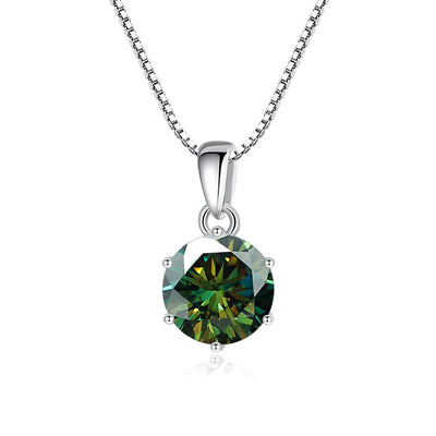 1Carat Genuine Moissanite Pendant Necklace for Women Top - Quality 925 Sterling Silver High End Jewelry Ideal for | SAMAG