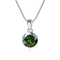 1Carat Genuine Moissanite Pendant Necklace for Women Top-Quality 925 Sterling Silver High End Jewelry Ideal for Weddings Parties