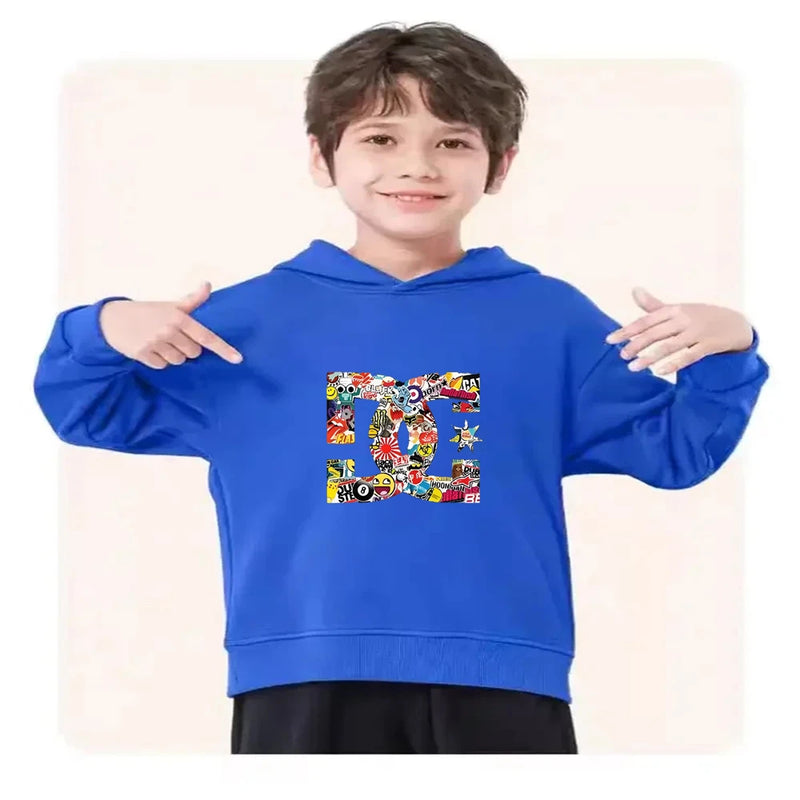 Children's hoodie 3-12 years girls pink boy black | SAMAG