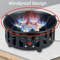 21000W 7-Core Camping Stove High-Power Strong Fire Portable Tourist Gas Burner Windproof Electronic Ignition Camping Equipment