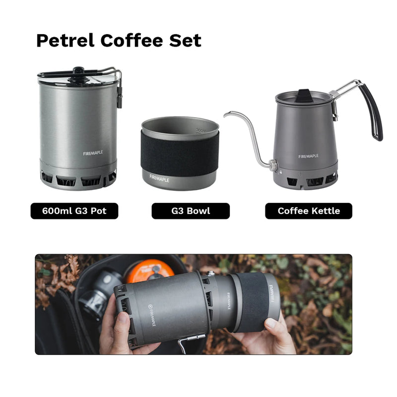Fire-Maple Petrel Pour-Over Coffee Kettle Gooseneck Spout Coffee Pots Detachable Spout Handle Portable Foldable HX Kettle
