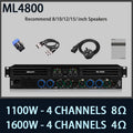 FUHAM KS2500 Digital Power Amplifier 2/4 Channel 8 Ohm 1200W Audio Amplifier Digital Amplifier Audio DJ Stage Performance