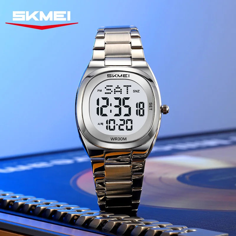 SKMEI 2419 Fashion Electronic Watch Multifunctional Luminous Calendar Alarm Clock Sports Simple Business Digital Watches for Man