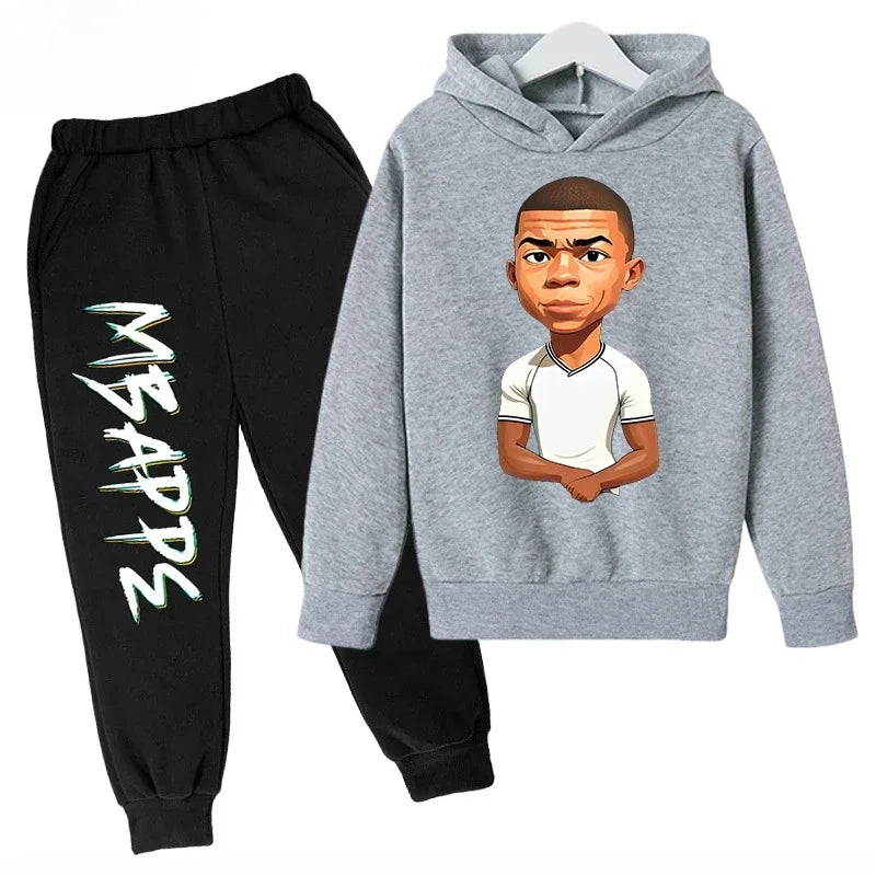 Autumn Mbappé Printed Children's Hoodie Suit Sweatshirt | SAMAG