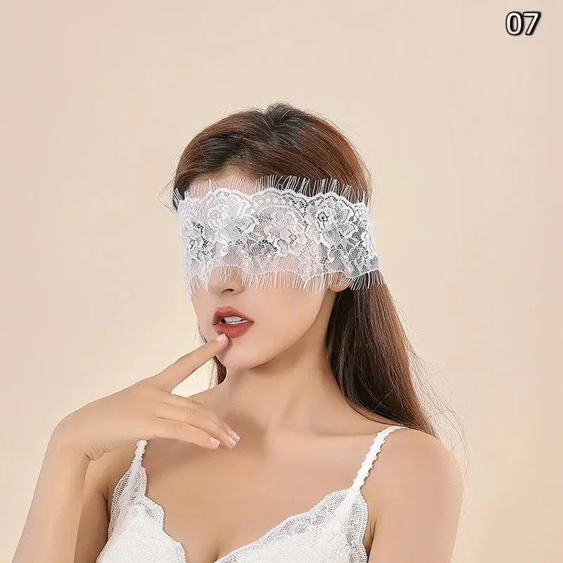 Lace Eye Mask Lady Blindfolds Hollow Lace Masquerade Sexy Face Mask Cosplay Prom Party Props Adult Games
