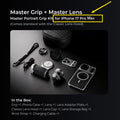 TELESIN Master Portrait Photography Kit for IPhone17 Pro / 17 Pro Max 105mm 200mm Telephoto Lens Camera Grip