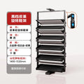 Built-in Height Adjustable Shoe Cabinet Closet Space Saving 360° Rotating Shoe Rack, Multi-layer Shoe Holder Storage Organizer