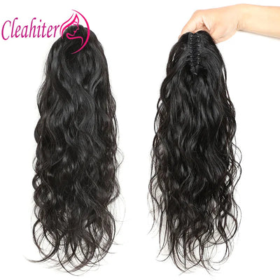 Body Wave Human Hair Ponytail Claw Clip In Extension | SAMAG
