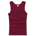 2024 New Men's Pure Cotton Tight Vest Casual Sports Tank Tops Middle-aged Sleeveless Basic Tops Quick Drying Bodybuilding Vest
