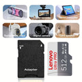Lenovo Performance SD Card Class 10 Memory Card 128GB U3 V60 High Speed Flash Cards 512GB 256GB For Nintendo Switch