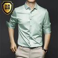 S-6XL Men's Long Sleeve Shirt Luxury Wrinkle Resistant | SAMAG