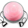 Auto Inflation Yoga Ball 23" Balance Ball Trainer with Bands for Home Workouts Balance Training Core Strength Fitness More