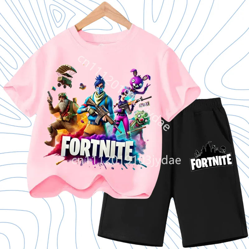 Fortnites Series T-shirt Shorts Suit for Children Hot | SAMAG