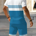 Summer Men's Polo Set - 3D Printed Pattern - Breathable | SAMAG