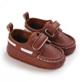 Brown Baptismal Baby Shoes For Boys And Girls Casual Soft Soled Non Slip Baby Shoes For 0-18 Months Baby Walking Shoes