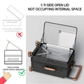 Side Opening Suitcase Wide Trolley Travel Case with Skating Spinner Wheels TSA Lock Rolling Luggage PC Material 20/24/26/28inch