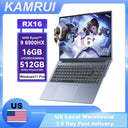 KAMRUI 16" Laptop AMD R9 6900HX 16GB LPDDR5 512GB PCle4.0 SSD Win11 Pro Backlit Keyboard Full-Featured Office Gaming Notebook