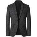Brand Spring Autumn Men Tweed Blazer Two Buttons Notched | SAMAG