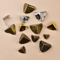 12pcs Round corner triple cornered metal corner protection edge hardware wooden box right-angle corner protection edge