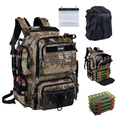 Goture 45L Large Fishing Backpack 900D Water - Resistant | SAMAG