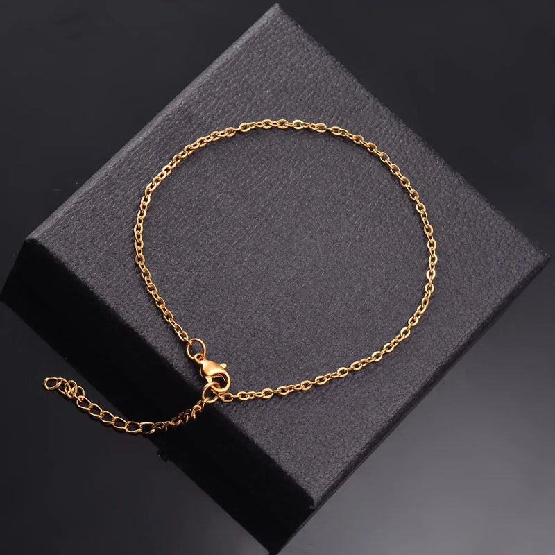 Stainless Steel Multilayers Chain Bracelet Women Simple Fashion Layered Girl Wrist Bracelet  Jewelry Accessories Length 18cm+5cm