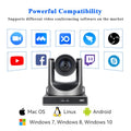4K60fps NDI PTZ Video 12x 20x Zoom Conference SDI Camera USB HDMI POE IP Live Streaming Camera for Church Business Youtube