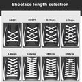1 Pair No Tie Shoelaces for Shoes 8MM Flat Elastic Laces Sneakers Kids Adult Quick Shoelace Without Ties Shoe Accessories