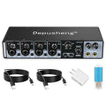 MQ22/44 ASIO Audio Professional Sound Card 2/4 Channel USB Audio Interface for Live Recording