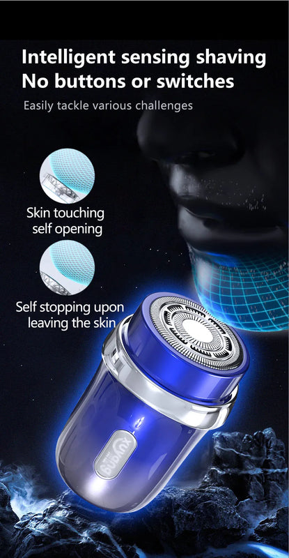 Mini Electric Sensor Shaver Portable Powerful Storm Razor For Unisex, Portable, IPX7 Washable, Electric Razor For Vehicle/Travel