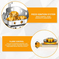 9900W Big Power Camping Gas Stove Portable Outdoor Windproof Stove Camping Picnic Survive Burner Foldable Hiking Gas Stove