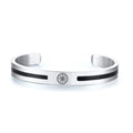 Men Bangle, Enemal Viking Logo Cuff Bracelet For Gentleman, Stainless Steel Minimalist - Visuel 30 | SAMAG