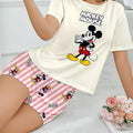 Women's Disney Mickey cartoon printed short sleeved | SAMAG