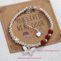 VENTFILLE 925 Sterling Silver Butterfly Bracelet for Girl Bead String Design Insect Fashion Versatile - Visuel 22 | SAMAG