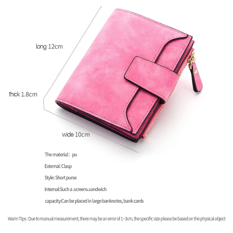 Luxur Leather Women's Wallet Large-capacity Multi-card Slots Slim Coin Pocket Purse Cards Holders Wallet for Woman
