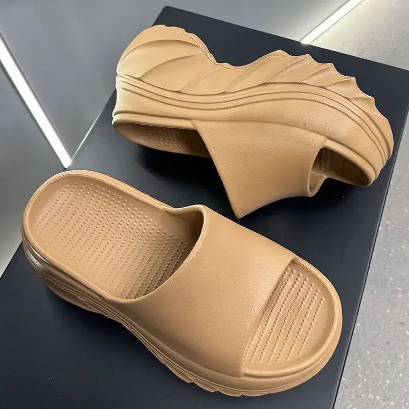 2026 Hot Sale Women's Slippers Summer Outer Wear Slippers Women New Thick-Soled Eva Slippers, Soft-Soled Home Sandals for Women