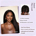 Kinky Straight Miracle Knots Crochet Human Hair Extensions Burmese Virgin Pre Separated Feather Crochet Hair Braids Bundles for Black Women Meadow Hair 26inch 240g