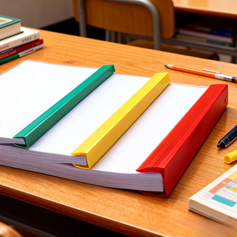 30pcs, Random Color A4 File Pull-Out Folders - Folders, Display Folders, Strip Binders, Portable A4 Binders, Office Organization