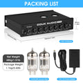 Nobsound HiFi 7-band EQ Equalizer Vacuum Tube Balanced XLR Stereo RCA Pre-amplifier with Tone Control for Desk Speaker