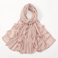 2024 Muslim Modal Rayon Cotton Hijab Shawls For Women Plain Scarf Big Size Headscarf Islamic Turban Headband 190*85cm