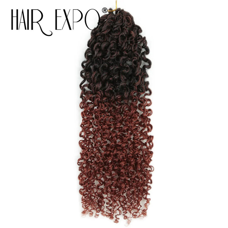 14"Curly Passion Twist Crochet Hair Synthetic Yanky Twist Braiding Hair Extensions Pre-twisted Pre-Looped Senegalese Twist Hair