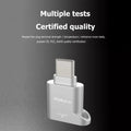 Lenovo Thinkplus USB C Type-C Micro SD Card Reader Memory Card Mini Metal TranFlash Adapter TF Card Reader For Type C Phone