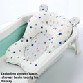 Adjustable Bathtub Support Mat Foldable Floating Baby Bath Seat Pad Shower Cushion Safety Water Pad for Newborn Baby Bathing Use