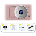 4k Digital Camera IPS HD 50MP CCD Camera 2.4" Autofocus Vlogging Student Camcorder 8X Dual Cam and LED Flash Video Photo Filming