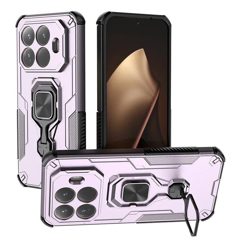 For Xiaomi 15T Pro 5G Case Car Magnetic Ring Stand Armor Phone Cases for Xiaomi15T Xiomi Mi15T Mi 15 T T15 Xiaomi15T Back Cover