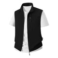 Summer New Men's Lightweight Thin Vests Trend Baseball Collar Zipper Sleeveless Casual Vest Coats Simple All-match Men Vests 6XL