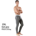 Men's Thermal Underwear Pants Winter Thick Fleece Lined Long Johns Warm Leggings Base Layer Bottoms
