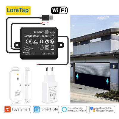 LoraTap Tuya Smart Life AC DC Garage Door Wireless Sensor | SAMAG