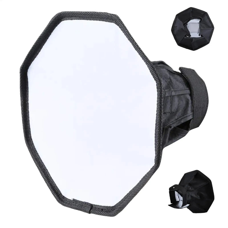 30CM Flashlight Diffuser Portable Universal Flash Flashlight Softbox Diffuser for External Speedlite