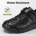 FitVille Men Wide Walking Shoes Casual Comfortable Oxford Shoe Lightweight Arch Support Non-Slip Leather Business Sneakers